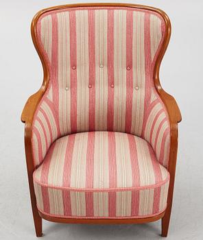 A Swedish Modern armchair, mid-20th Century.