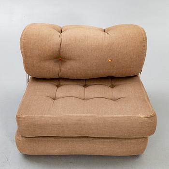 Gillis Lundgren, armchair / daybed, fabric, "Tight", IKEA, 1970s.