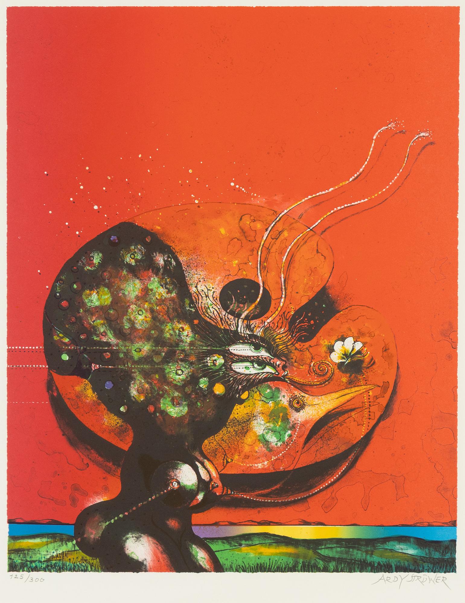 Ardy Strüwer, färglitografi signerad och  125/300.