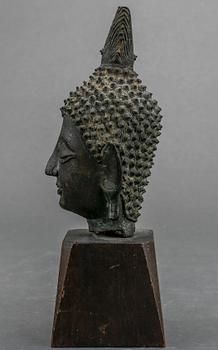 BUDDHAHUVUD, brons, Thailand.