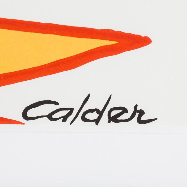 ALEXANDER CALDER. litograph in colours, printed signature, edition 129/300.