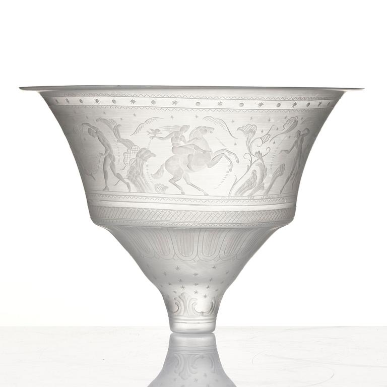 lampkupa, modell "165", Orrefors, 1920.