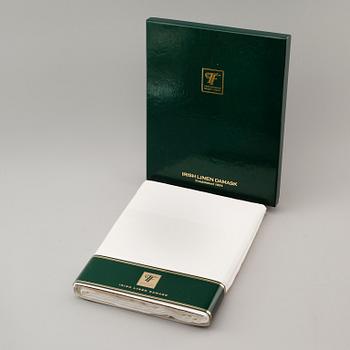 DUK, linnedamast, "Satin Band", Fergusons Irish Linen. 183 x 366 cm.