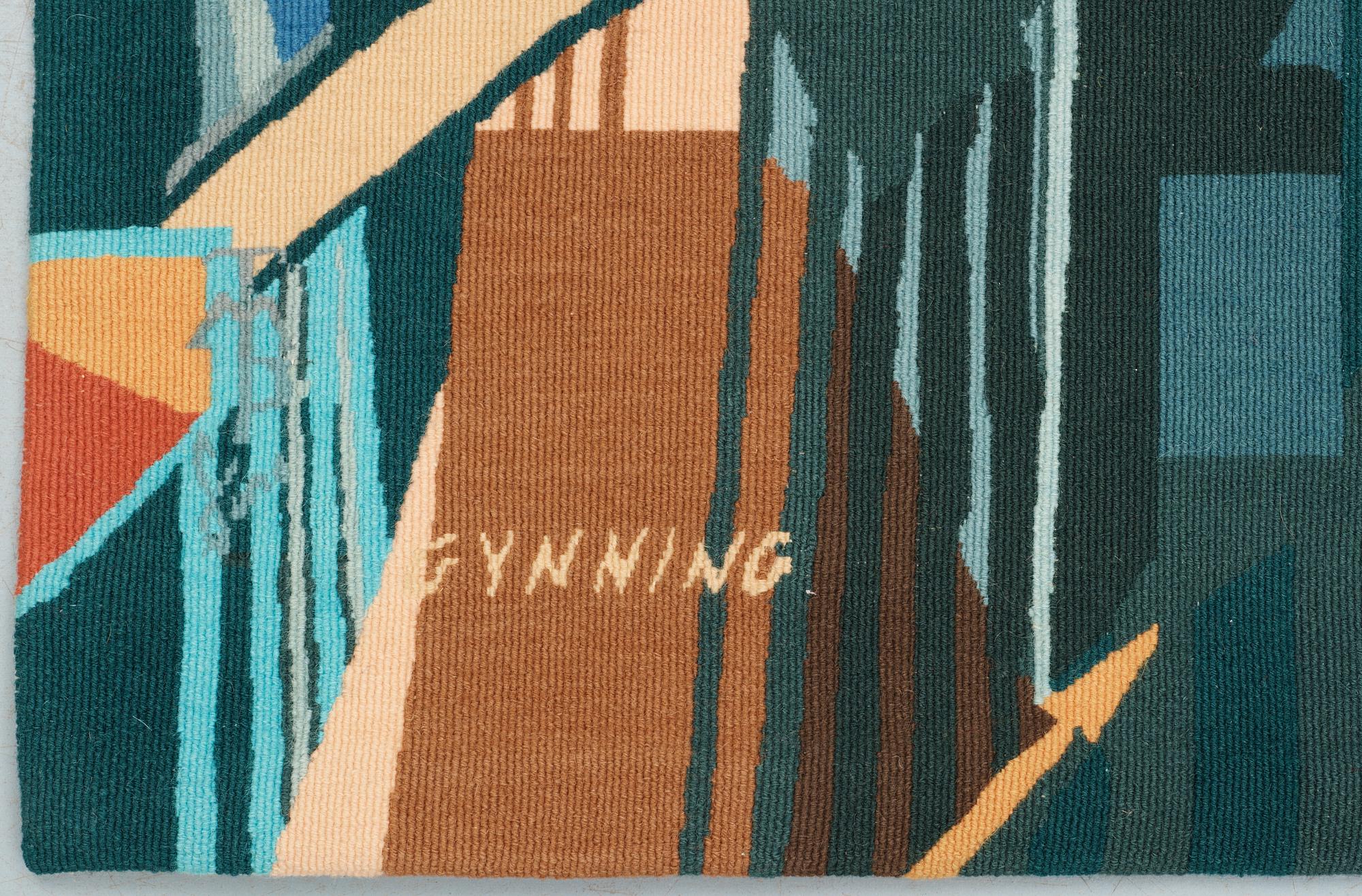 TAPESTRY. "Gånge Rolf, Rollon, duc de Normandie". 115 x 169,5 cm. Signed GYNNING (Lars Gynning). Around 1960.