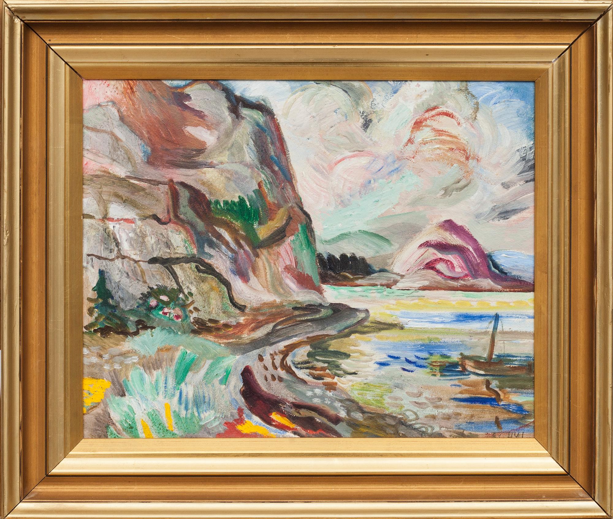 JULES SCHYL, olja på pannå, signerad.