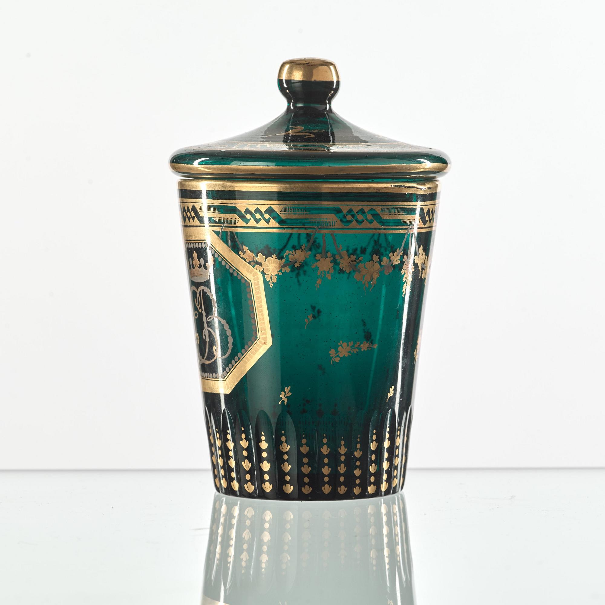 A Russian Empire goblet with cover, 19th Century.