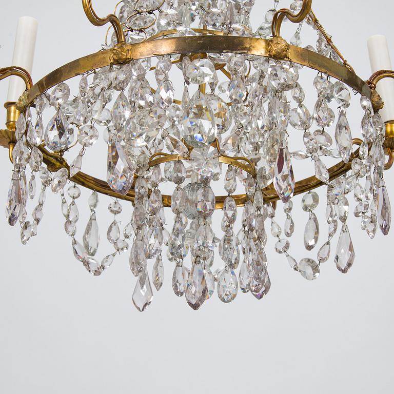 A 19th-century chandelier.