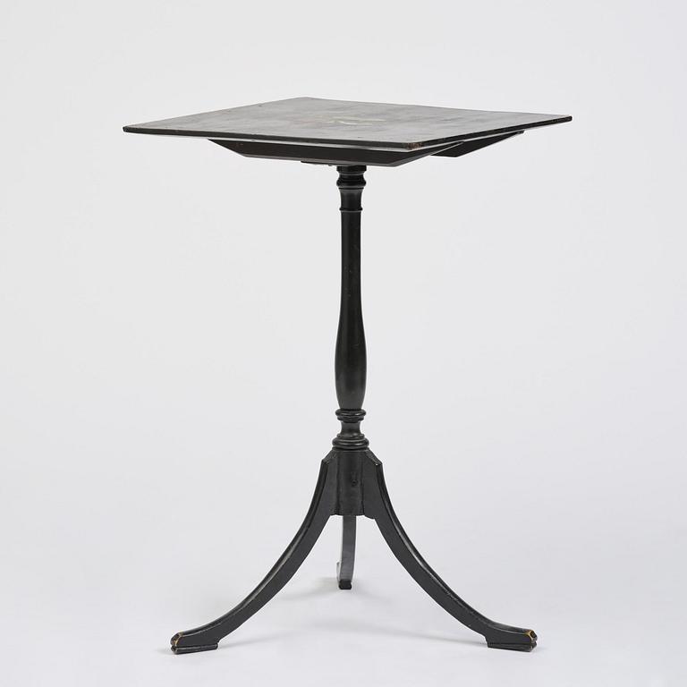 A late Gustavian tilt-top table from J. N. Asplinds workshop in Falun (1785-1820).