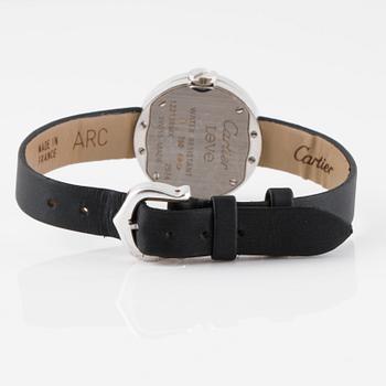 ARMBANDSUR, 18 k vitguld med sex diamanter, Love Collection, Cartier.