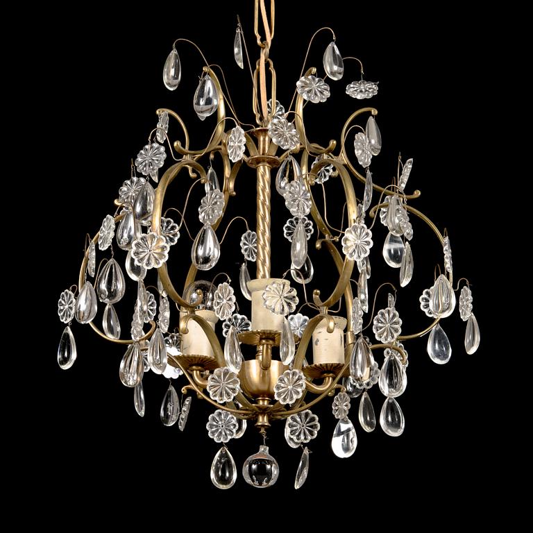 Paavo Tynell, a mid-20th century '1457/3' chandelier for Taito.