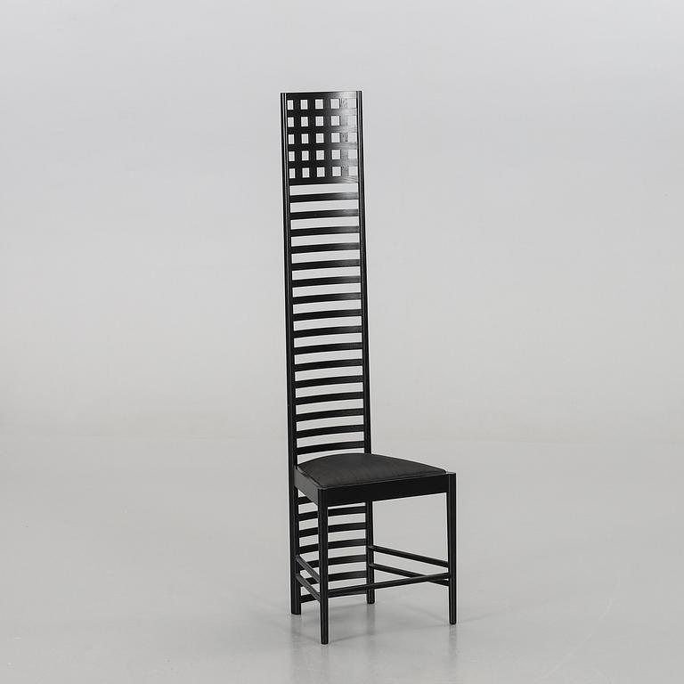 CHARLES RENNIE MACKINTOSH, chair "Hill House" Cassina later part of the 20th century.