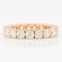 Ring, full eternity with brilliant-cut diamonds.
