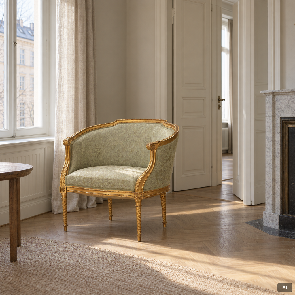 Fåtöljer ett par, Louis XVI-stil, 1900-tales början.