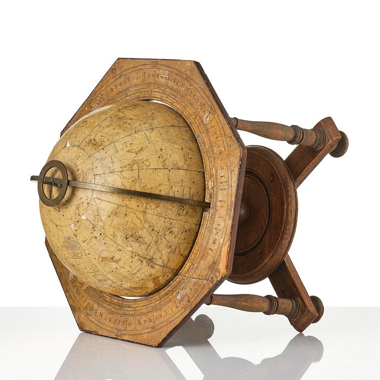 A celestial library globe by A. Åkerman (manufacturer of globes in Uppsala 1759-78), 1759.