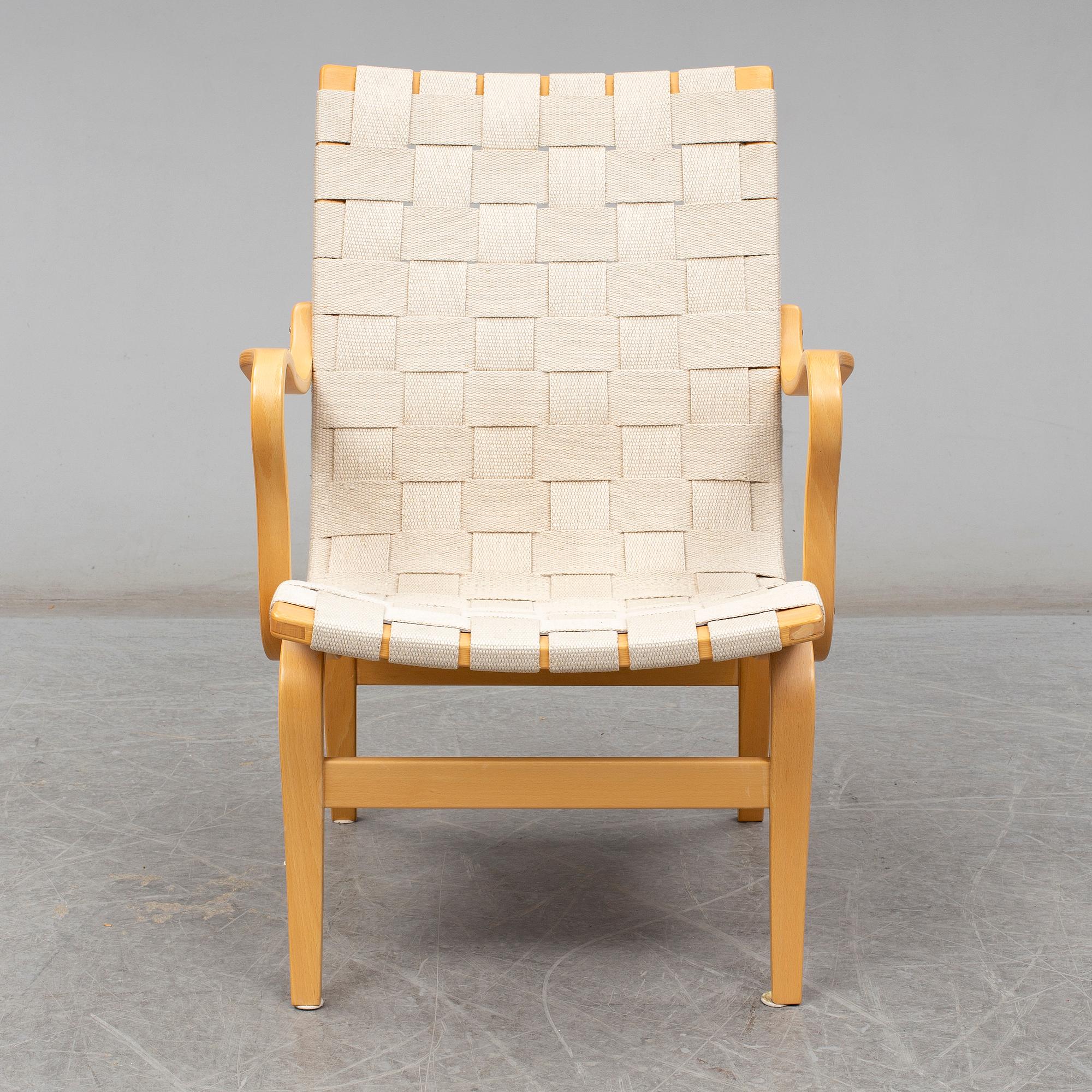Armchair 'Eva' by Bruno Mathsson for Dux, late 20th or early 21th century.