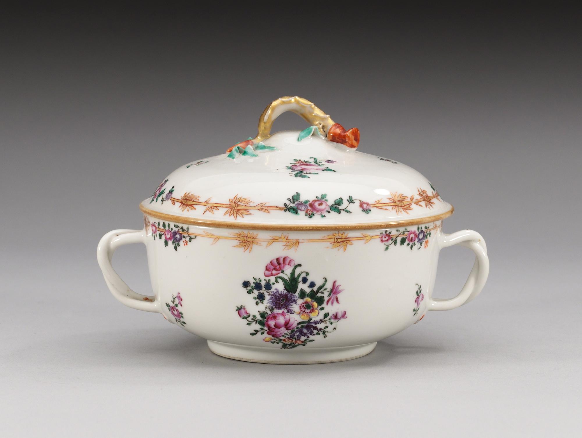 EQUELLE med LOCK, kompaniporslin. Qing dynastin, Qianlong (1736-95).