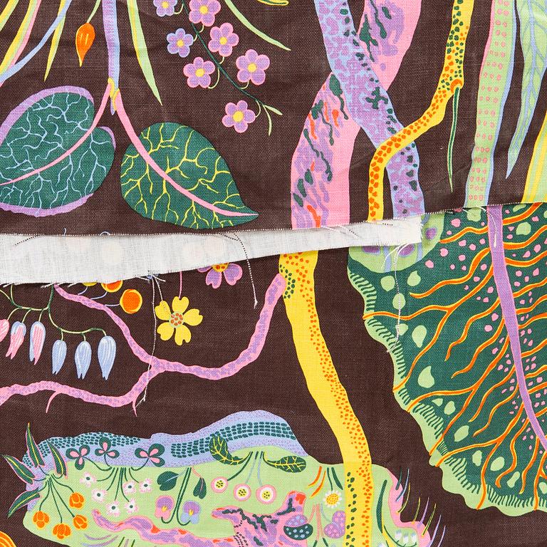 Josef Frank, Textil "Hawaii, linne ca  140x400 cm (uppskattad).
