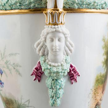 A late 19th century porcelain vase.