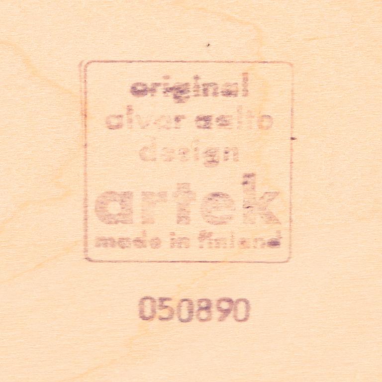 ALVAR AALTO, A table 82A and 6 chairs 69, Artek, latter half of the 20th century.