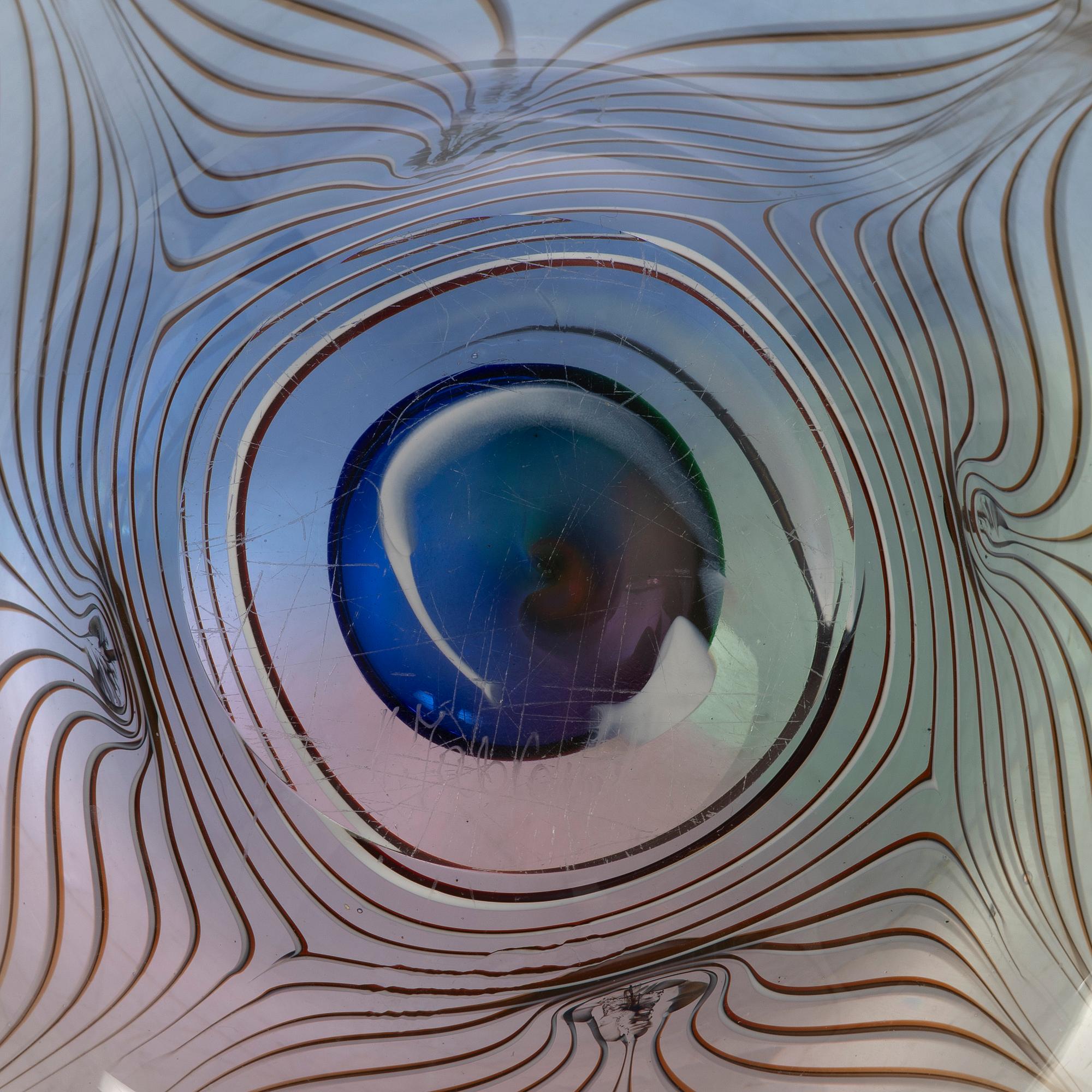 Adam Jablonski, bowl, glass, Poland.