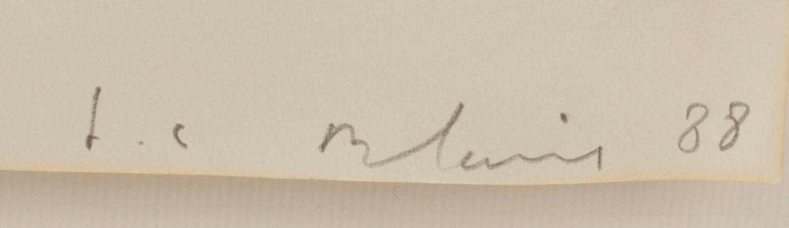 JEAN CHARLES BLAIS, blandteknik, signerad och daterad -88.