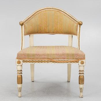 Bergère, 20th century, Late Gustavian style.