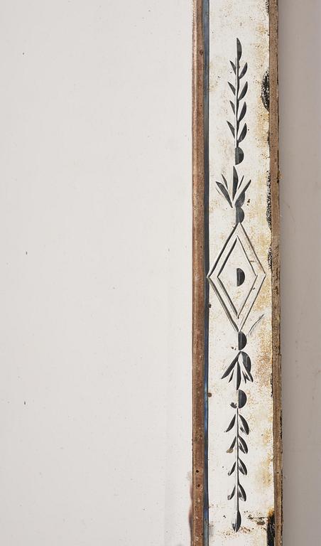 A Northern European late baroque mirror, mid 18th century.