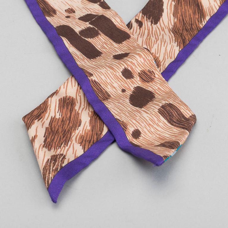 HERMÉS, "Twilly", scarf, 2 st.