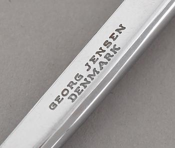 DRUVSAX, silver, Sigvard Bernadotte, Firma Georg Jensen, Köpenhamn, efter 1945, svenska importstämplar.