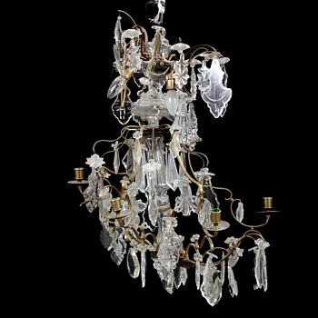 LJUSKRONA, barockstil, 1900-tal. Höjd ca 86 cm.