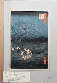 HIROSHIGE, träsnitt, Japan.