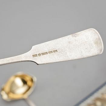 PARTI BESTICK, silver, Finland, bland annat 12 kaffeskedar 1900-tal. Vikt ca 498 gram.