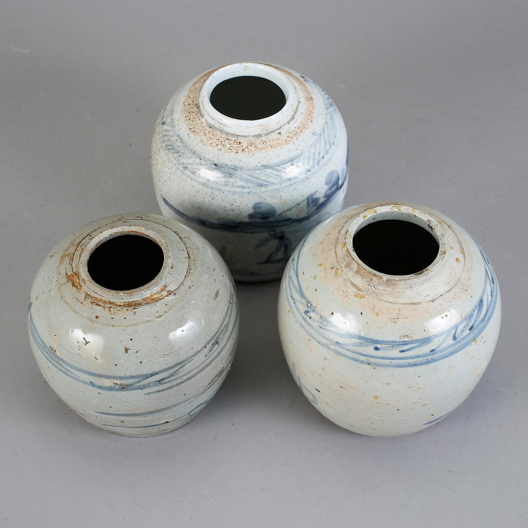 BOJANER, lergods, 3 st. 1800-tal.