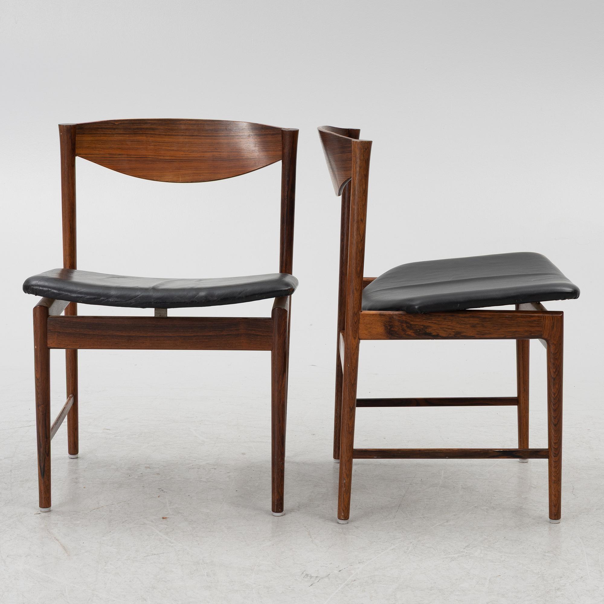 Ib Kofod-Larsen, a seven-piece dining suite, Säffle Möbelfabrik, 1960's.