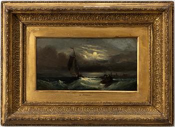 William Calcott Knell, attributed to, Moonlit Voyage.