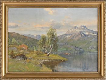 HALVOR HALVORSEN, olja på duk. Signerad.