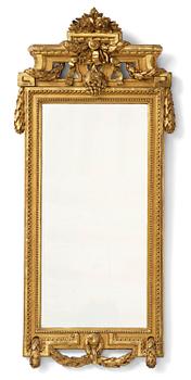 71. A Gustavian mirror.