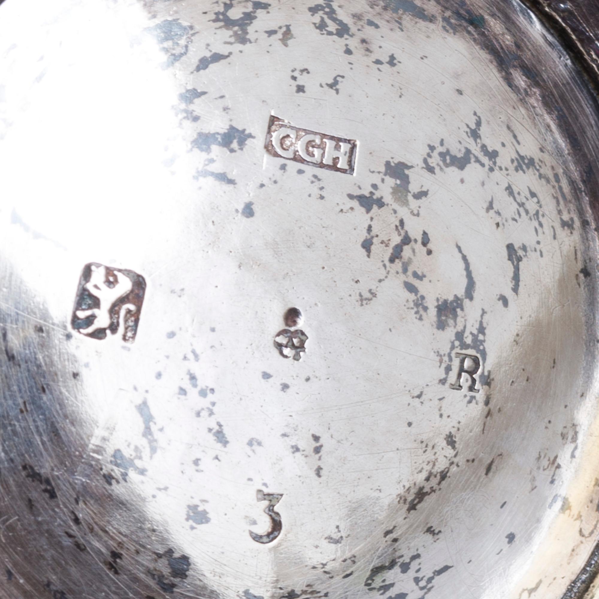 A pair of Swedish 19th century silver beakers, mark of CG Högstedt, Kalmar 1823.
