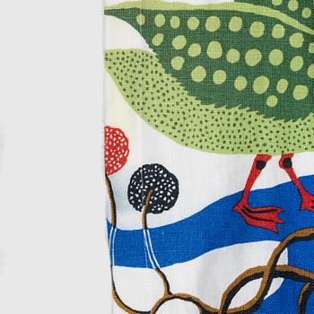 Josef Frank, curtains, a pair, "Green Birds", Svenskt Tenn.