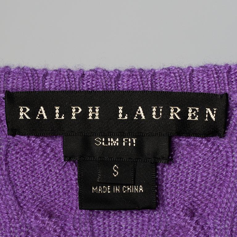 Three sweaters by Ralph Lauren.
