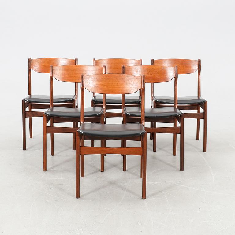 Erik Buch dining set, 7 pieces, G-plan, Denmark, 1960s.