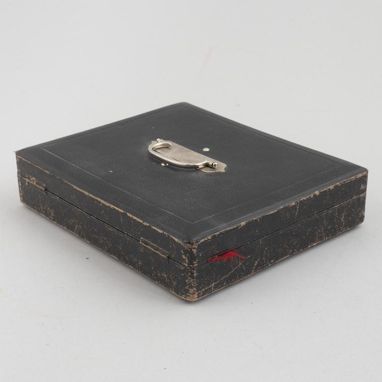 J.M. van Kempen & Zn., bestickuppsättning, 24 delar, silver, i schatull, Voorschoten, Nederländerna 1907.