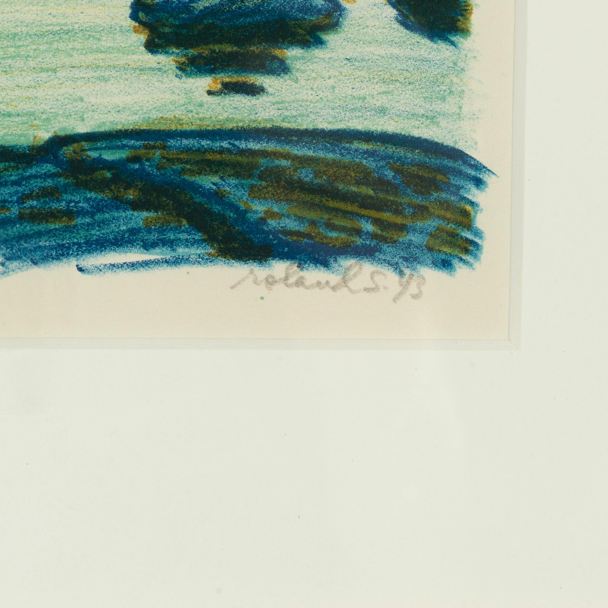 Roland Svensson, 2 färglitografier, signerade, daterade och en numrerad 26/45.