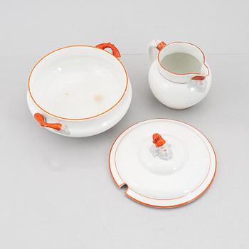 A ceramic Christmas tureen and pitcher, Göteborg and Rörstrand, early 20th Century.