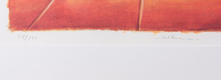 KAJ STENVALL, litografia, "Kohtaaminen", signeerattu, päivätty 1998 ja numeroitu 118/175.