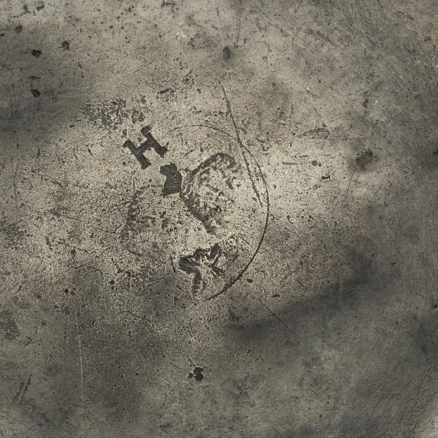 KALLSKÅL, tenn, Sverige, 1766. Otydlig mästar- och stadsstämpel.