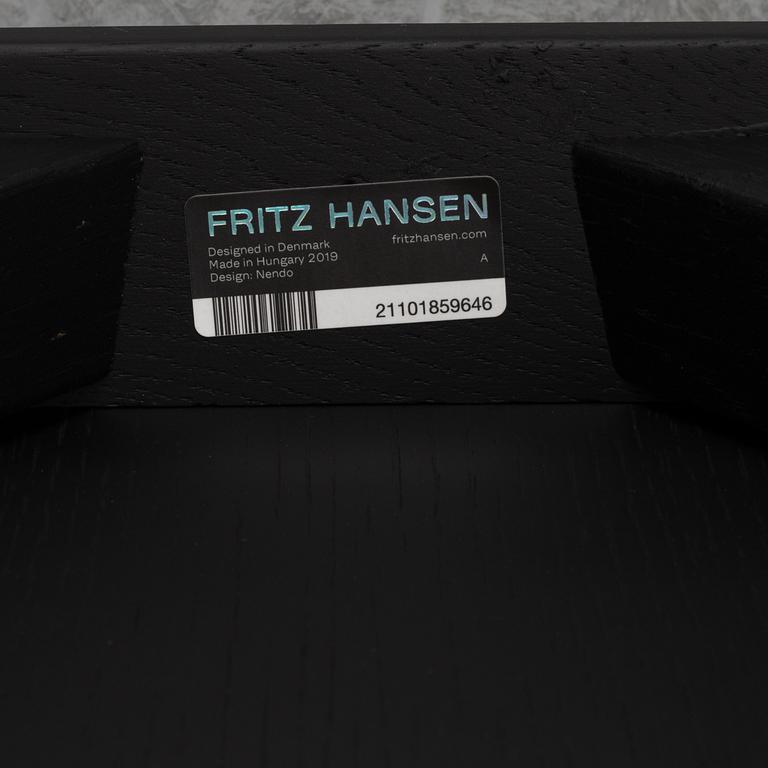 Oki Sato/Nendo, a pair of "No. 1" armchairs, Republic of Fritz Hansen, 2019.