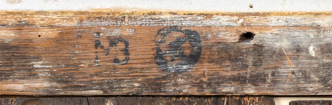 Spegellampett, av Johan Martin Berg (spegelfabrikör i Göteborg 1803- ca 1837), Sengustaviansk.