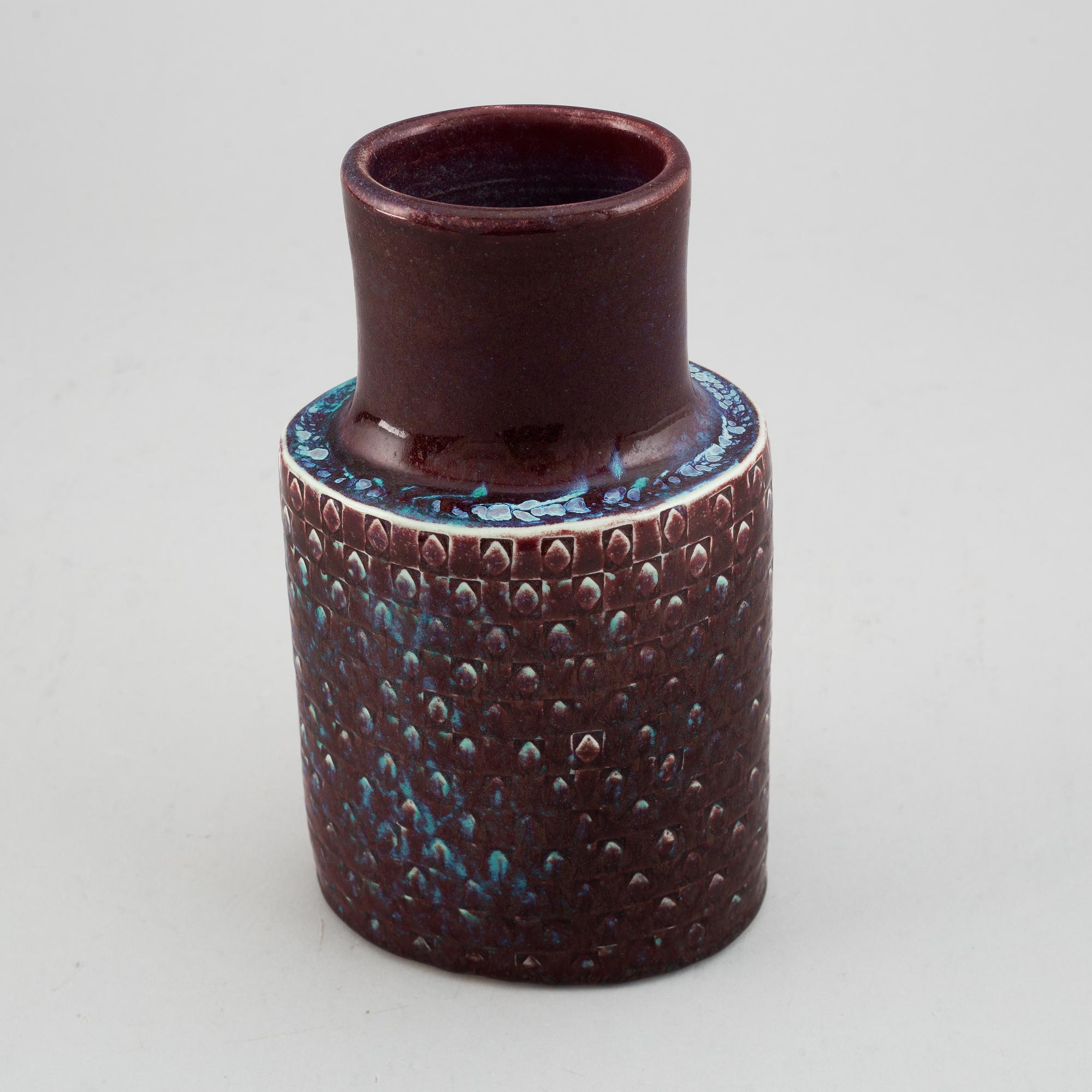 Stig Lindberg, a stoneware vase, Gustavsberg Studio.