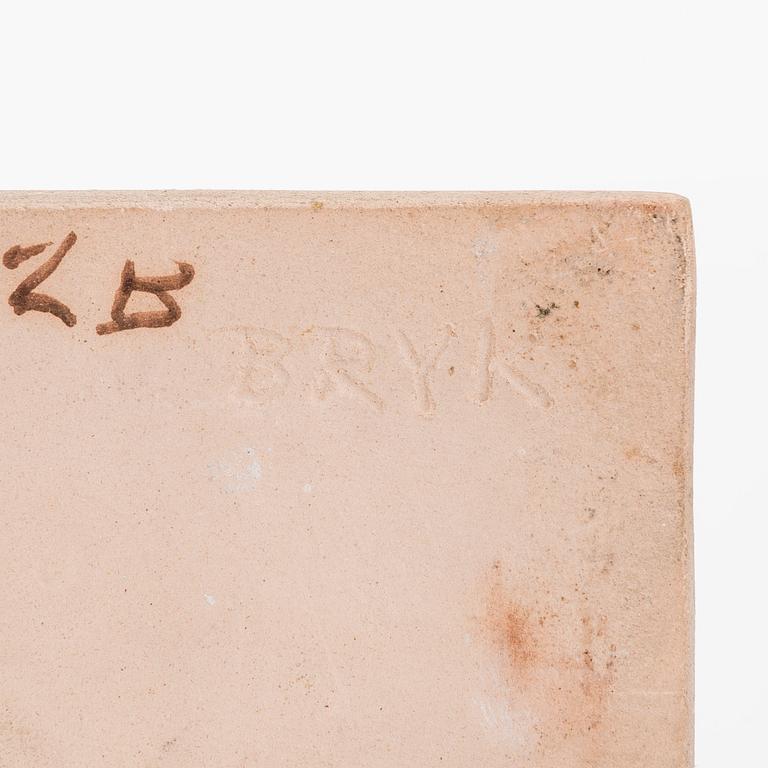 Rut Bryk, relief, stengods, signerad BRYK.
